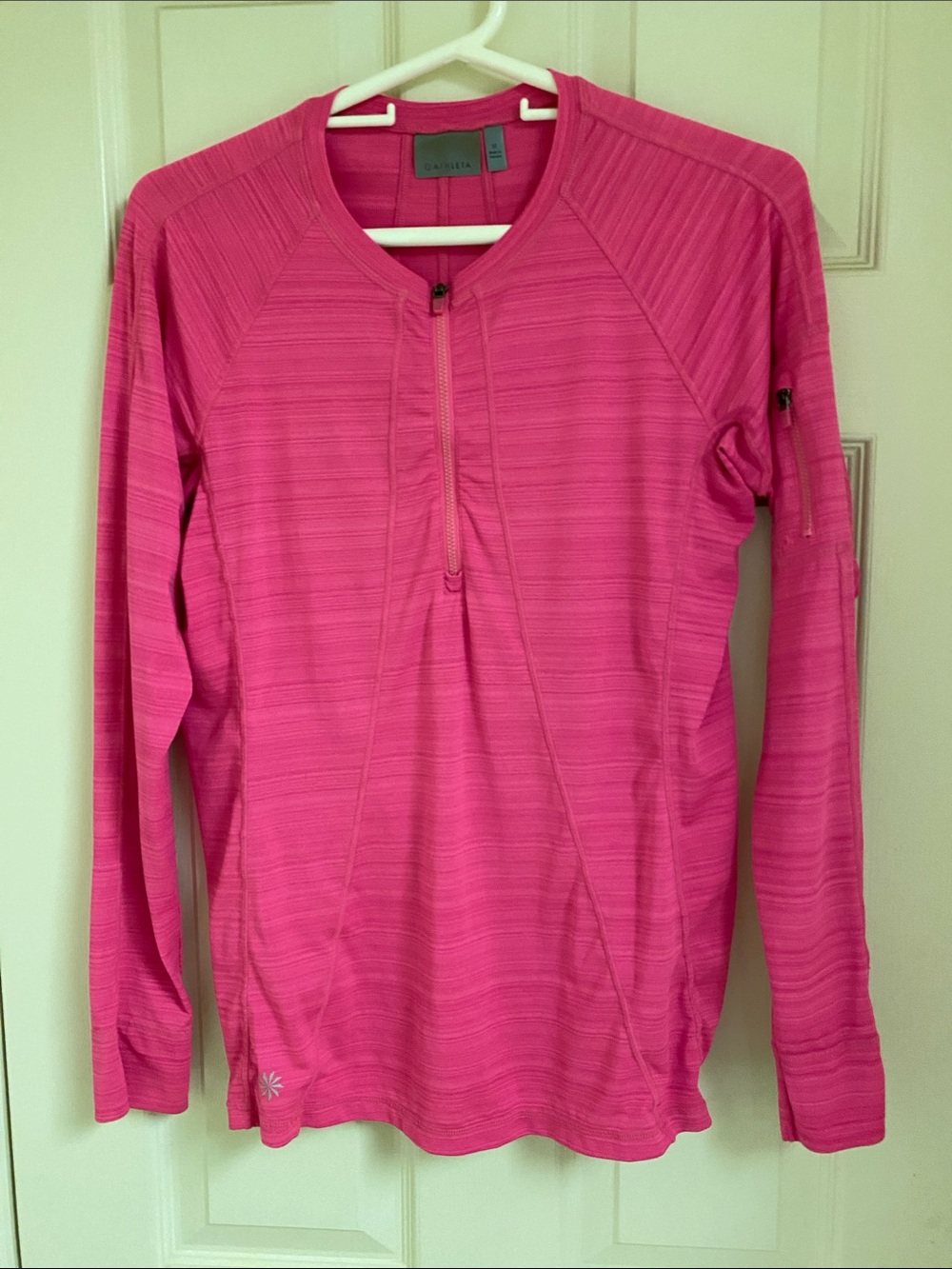 Athleta Pink Half-Zip  Pullover
